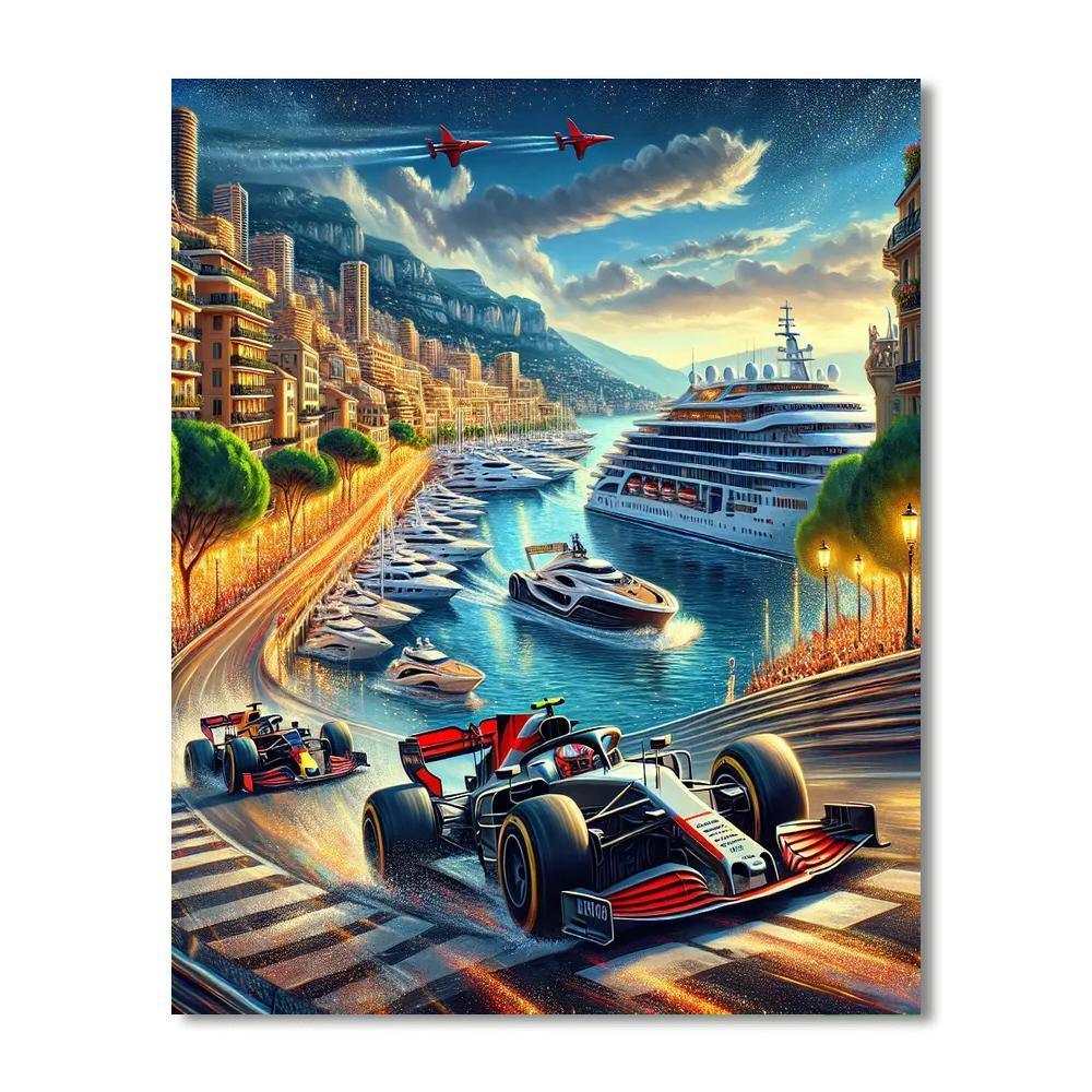 Monaco Grand Prix - Monte Carlo, Monaco Numbered Painting Kits