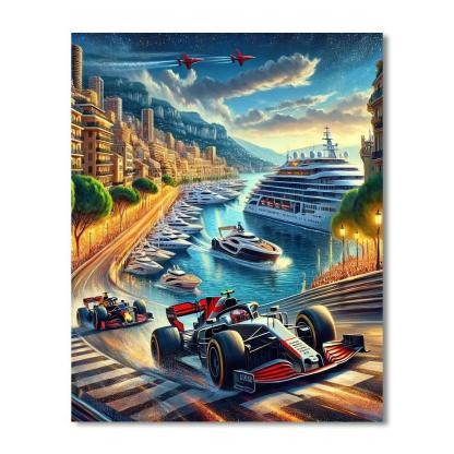 Monaco Grand Prix - Monte Carlo, Monaco Numbered Painting Kits