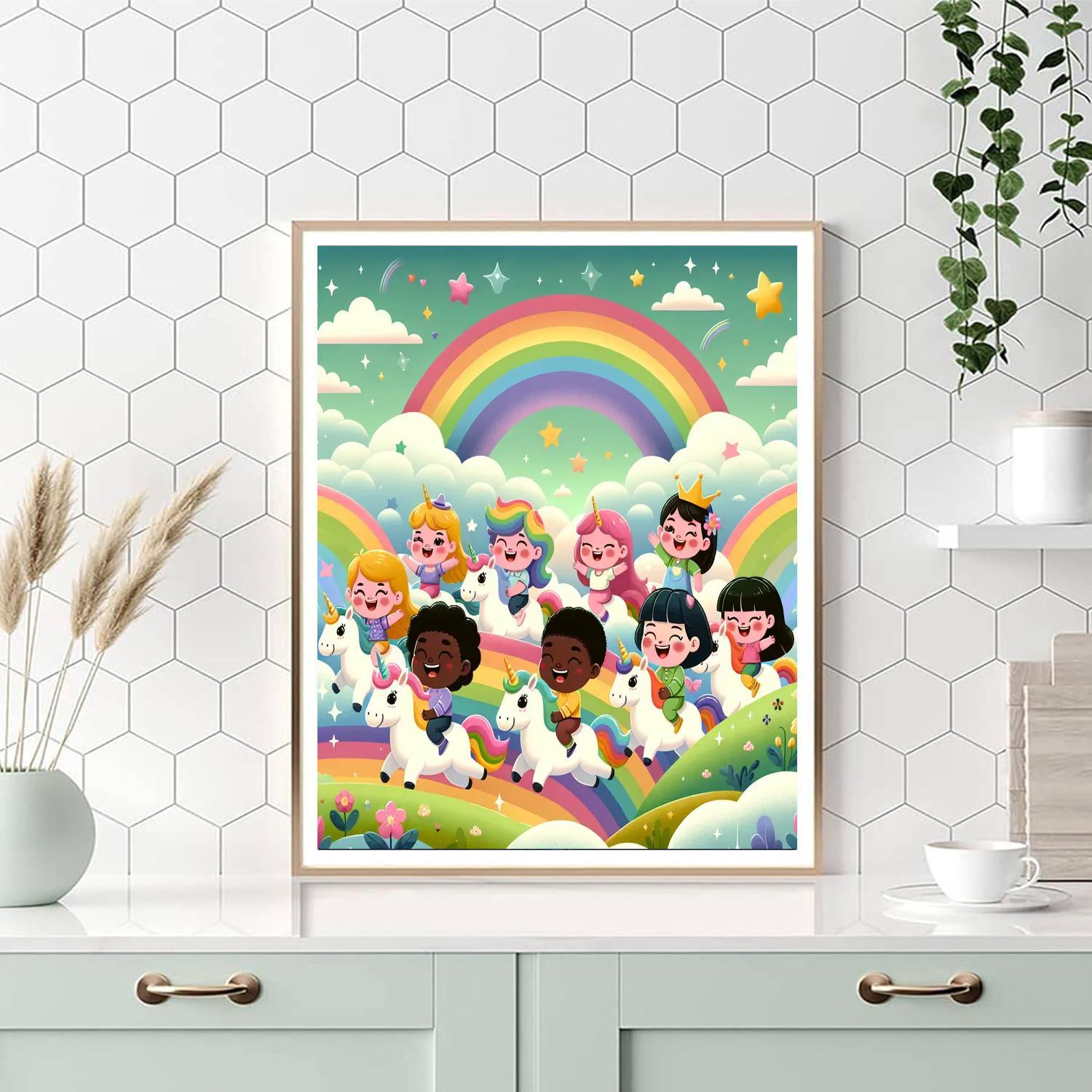 Rainbow Unicorn Quest Paint By Number