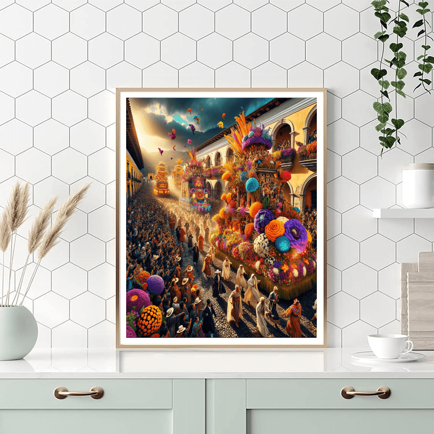 The Flower Festival - Guatemala Paint By Color