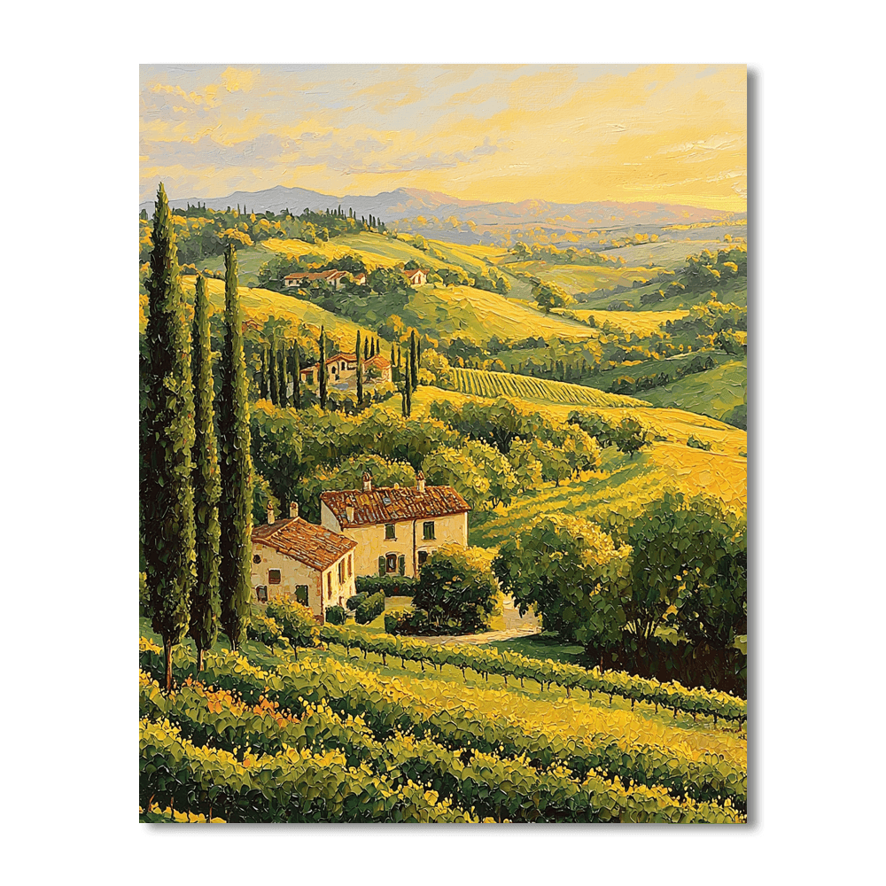 Tuscany's Val D'orcia Paint By Numbers Kits