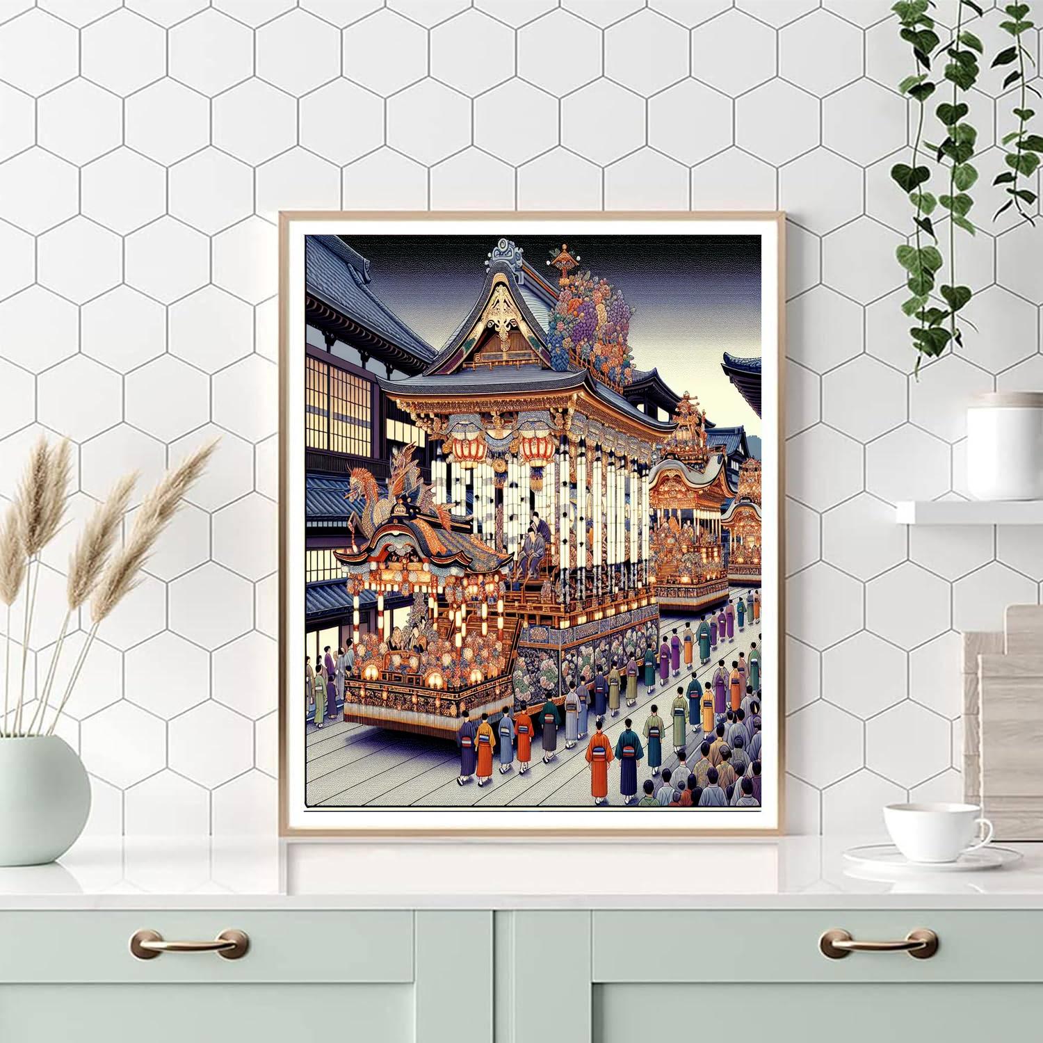 Gion Yatai Kaiken - Japan Number Painting