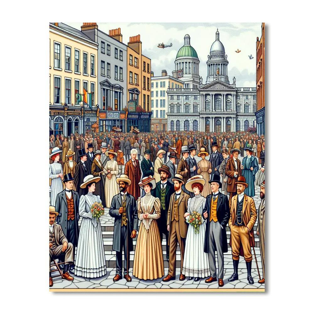 Bloomsday - Dublin Numbered Painting Kits