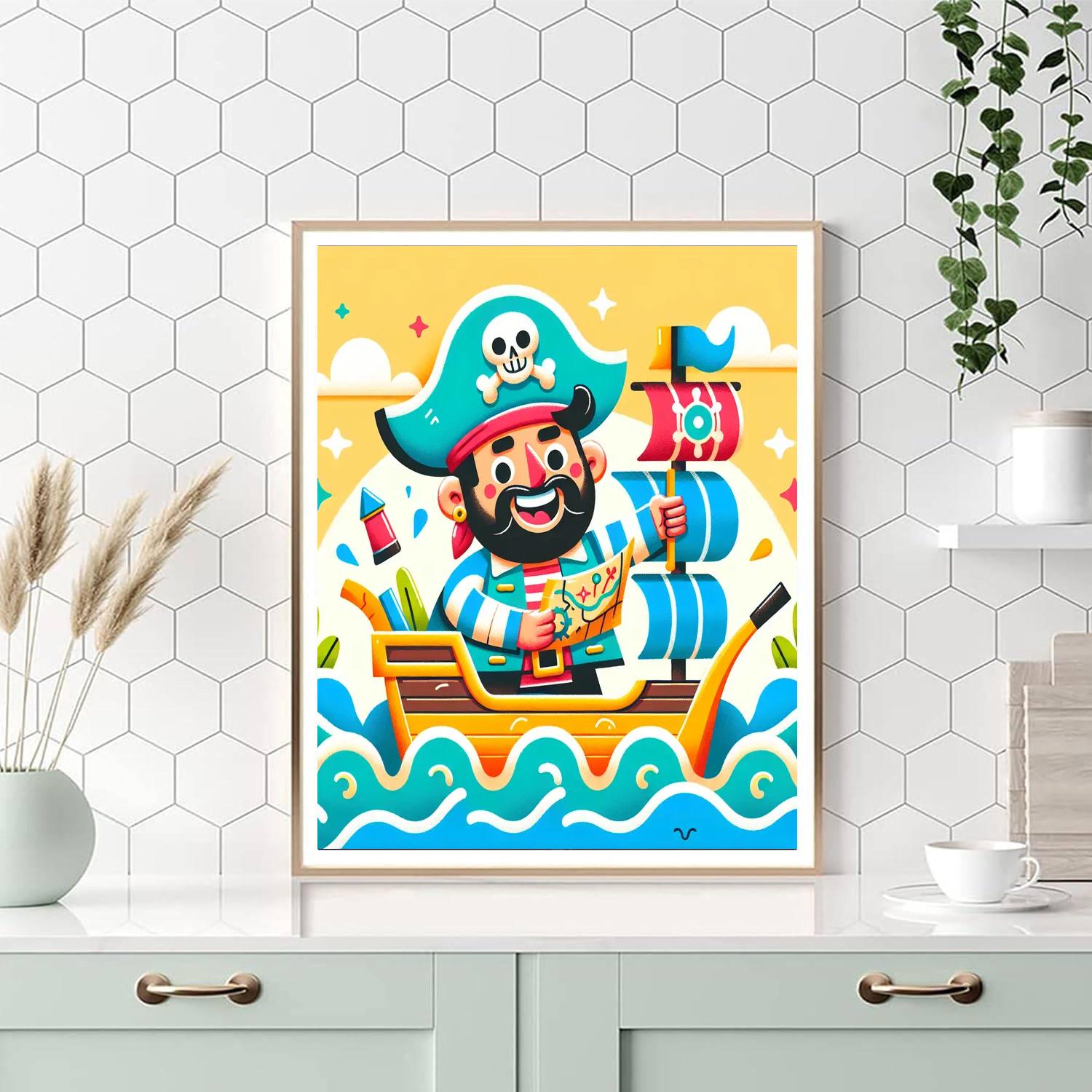Dashing Pirate Paint By Number