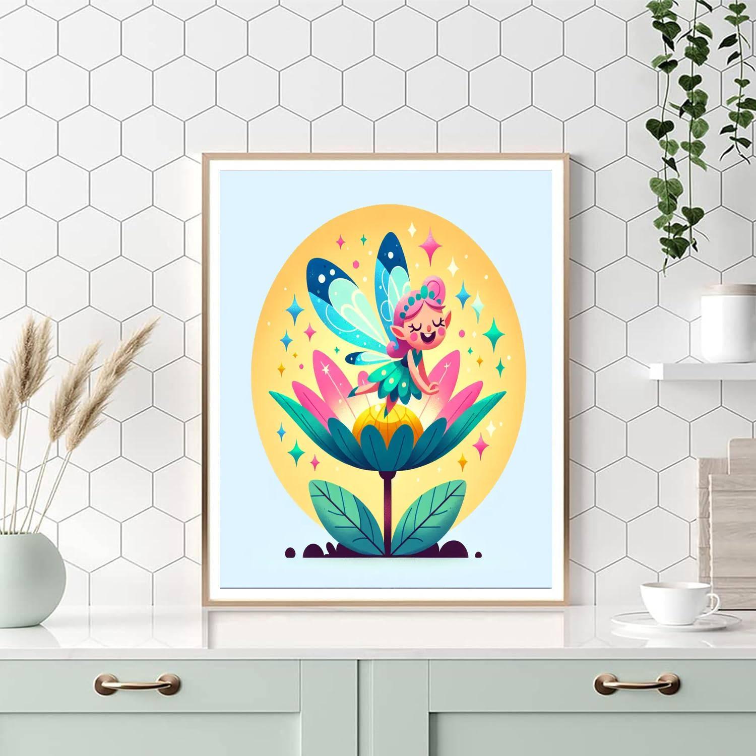 Magical Fairy Blossom Number Painting