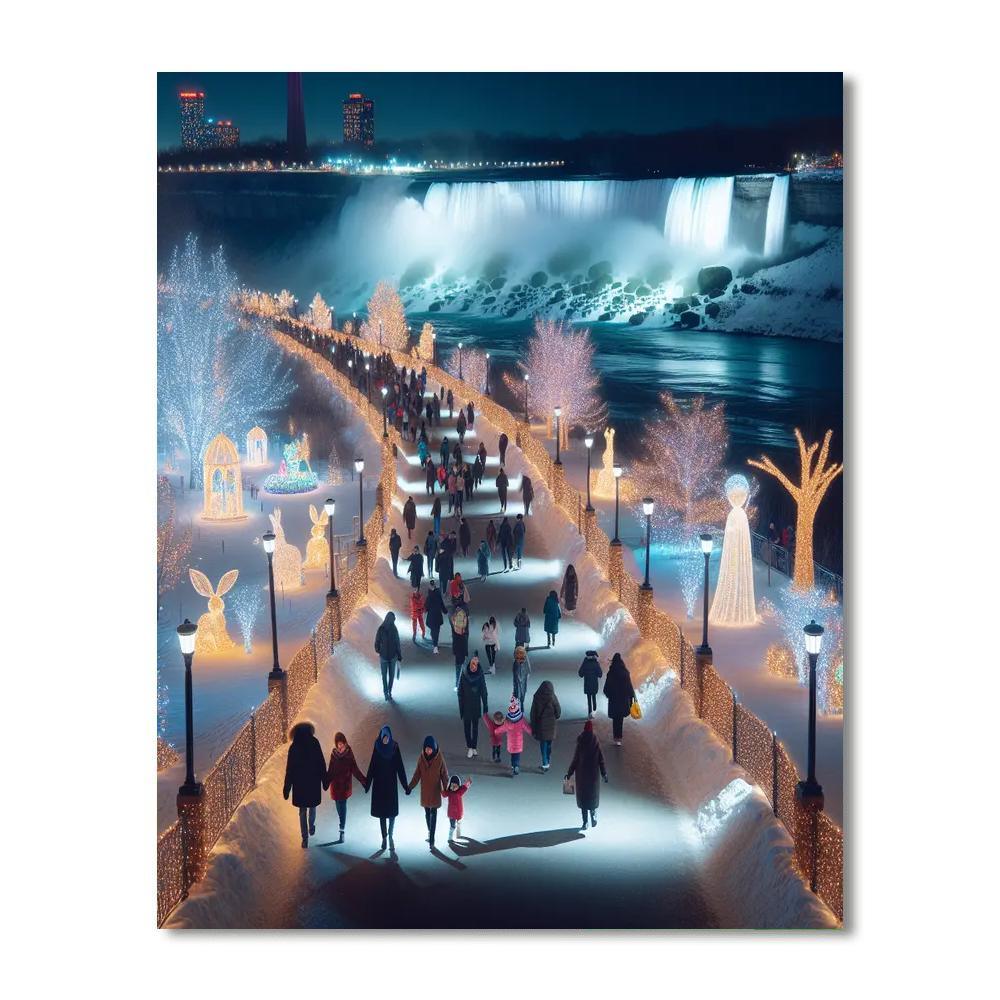 Winter Festival Of Lights - Canada Number Painting