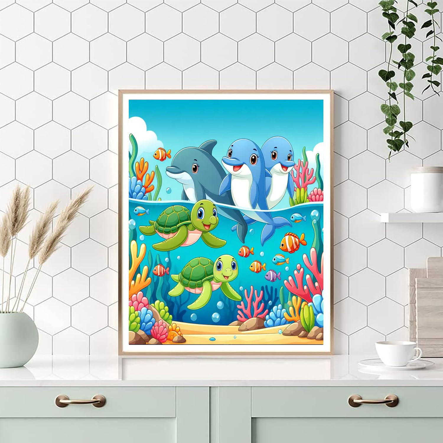 Ocean Playtime Paint By Numbers