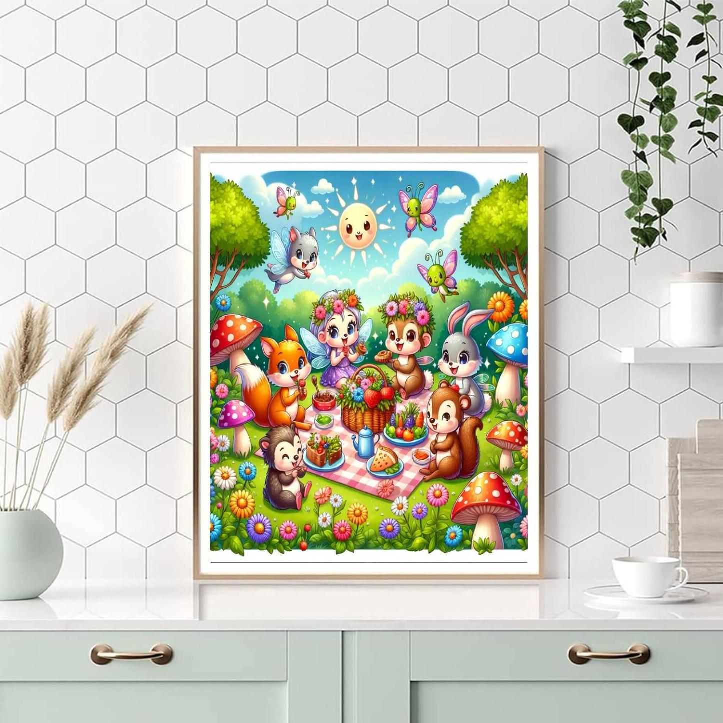 Charming Fairy Tale Picnic Paint By Number