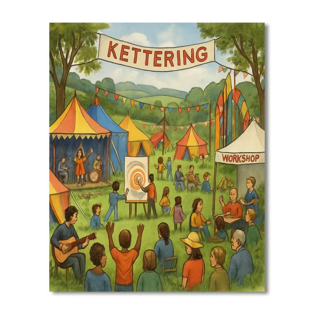 Greenbelt Festival - Kettering, England Painting Number Kit