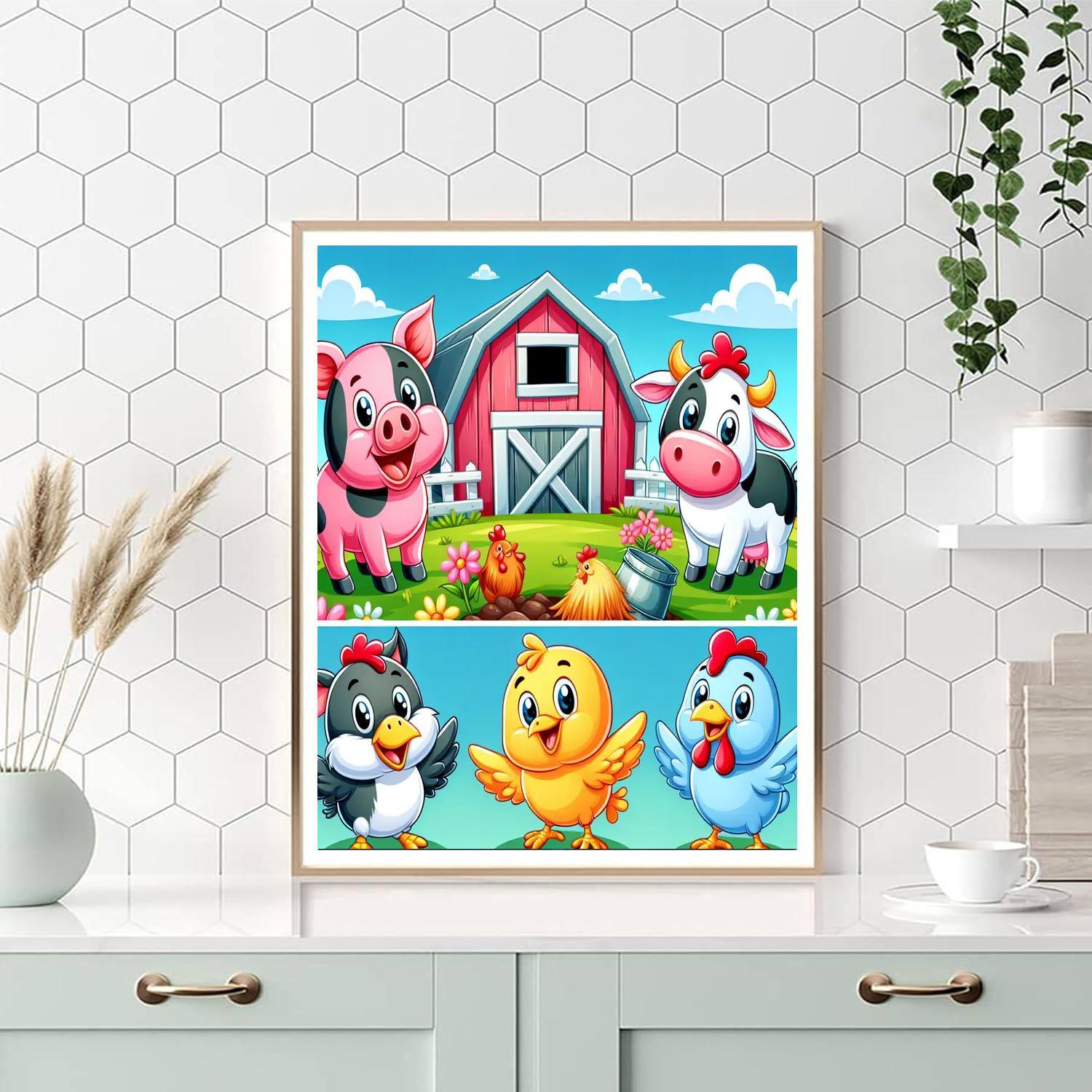 Fun At The Farmyard Paint By Color