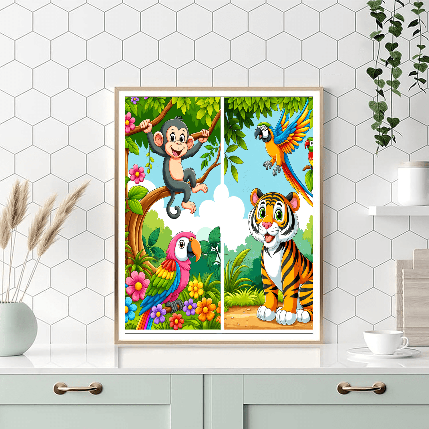 Adventurous Jungle Journey Painting By Numbers Kit