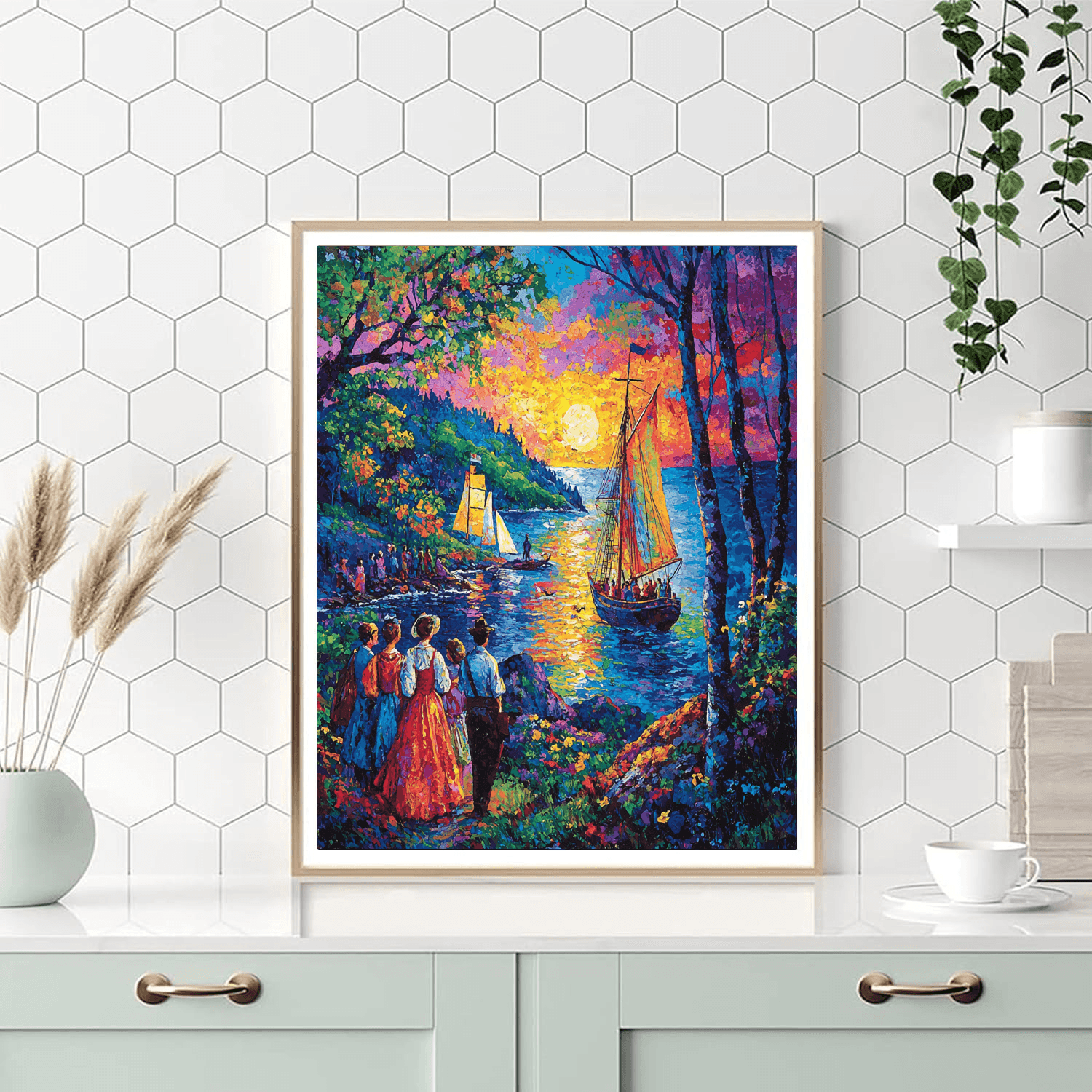 Rockwell Inspired Historic Journey  DIY Paint By Numbers