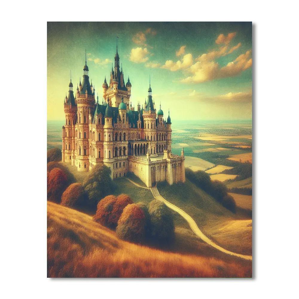 Regal Castle Panorama Numbered Painting Kits
