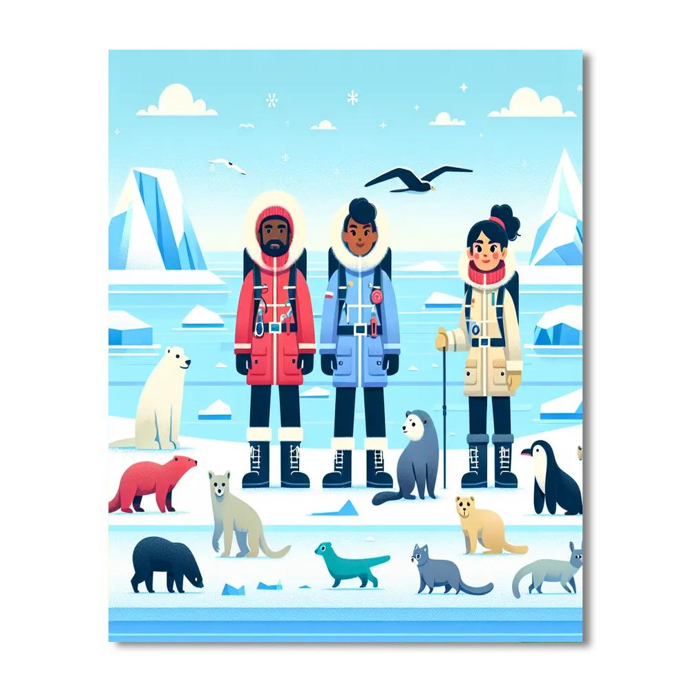 Frosty Arctic Adventures Paint By Color