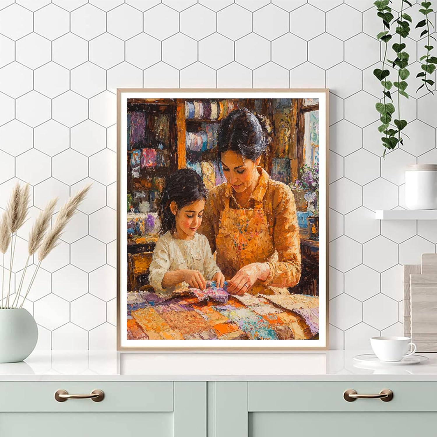 Love In Every Stitch Painting Number Kit