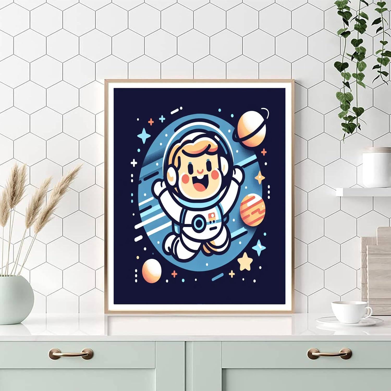Space Explorer Astronaut Adventure Paint By Numbers
