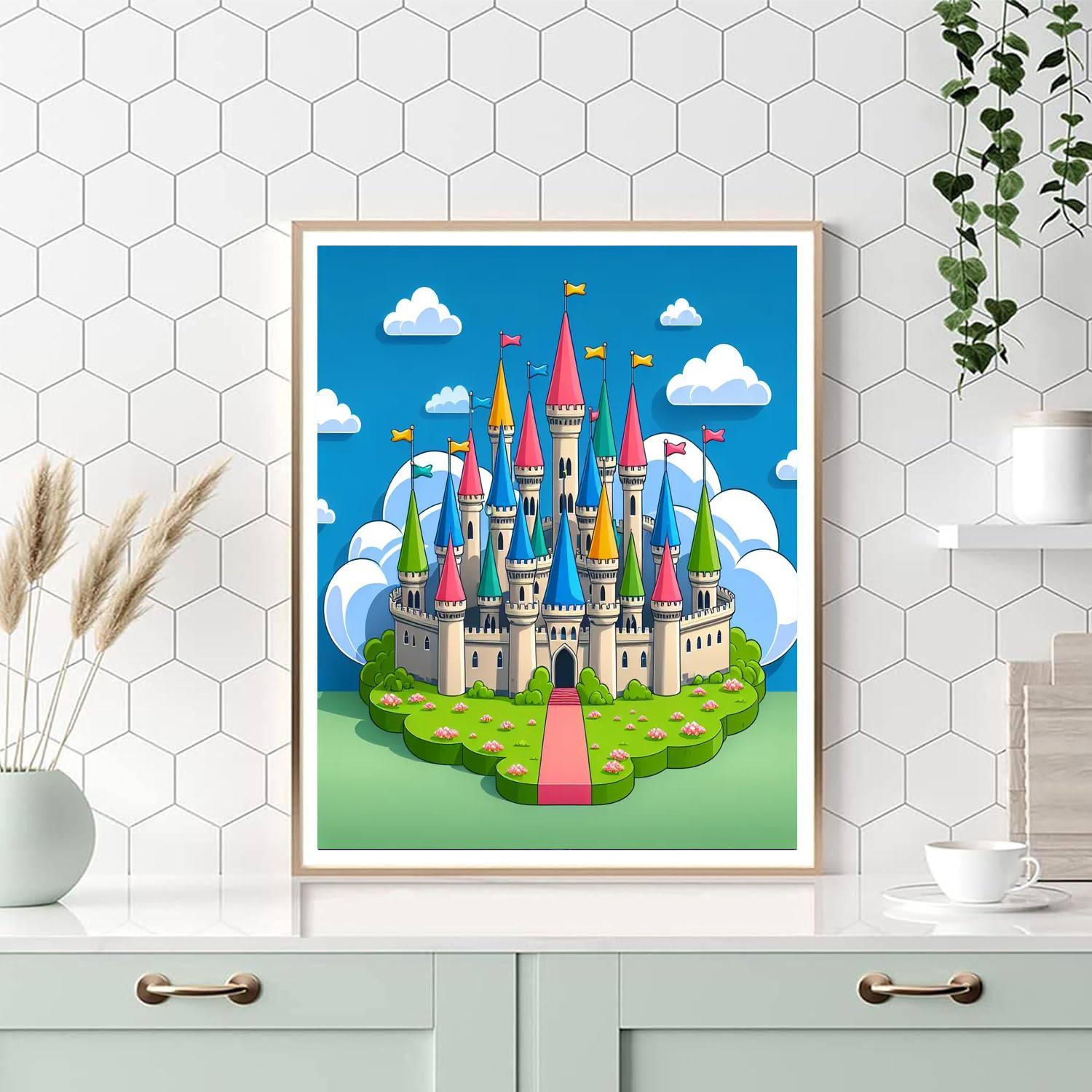 Enchanted Castle Exploration Numbered Painting Kits