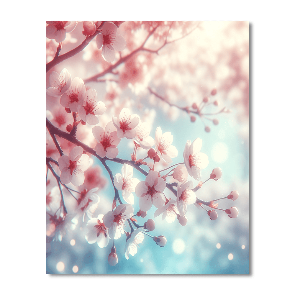 Blossoms In Spring DIY Paint By Numbers