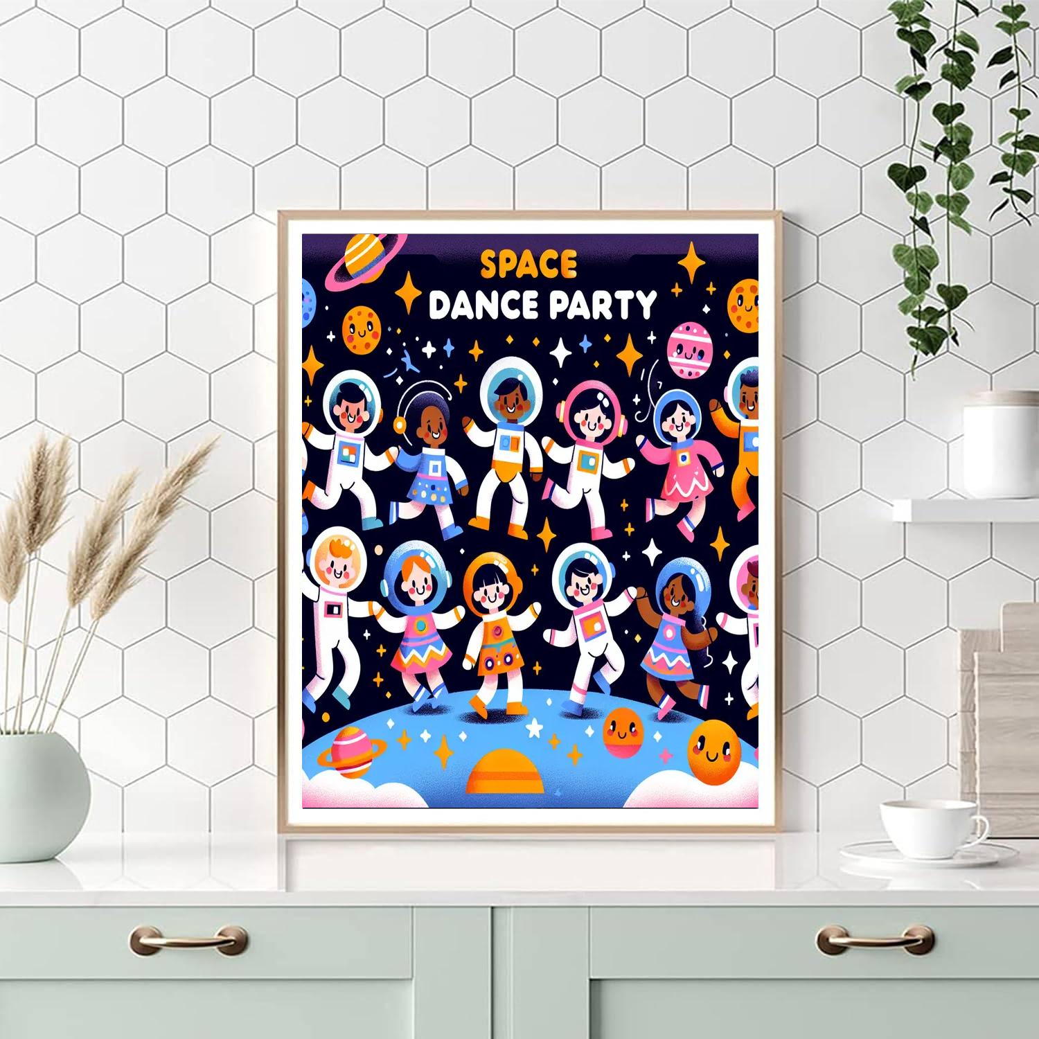 Funky Space Dance Numbered Painting Kits