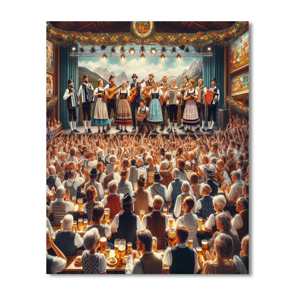 Folk Music Festival - Vienna, Austria Painting Number Kit