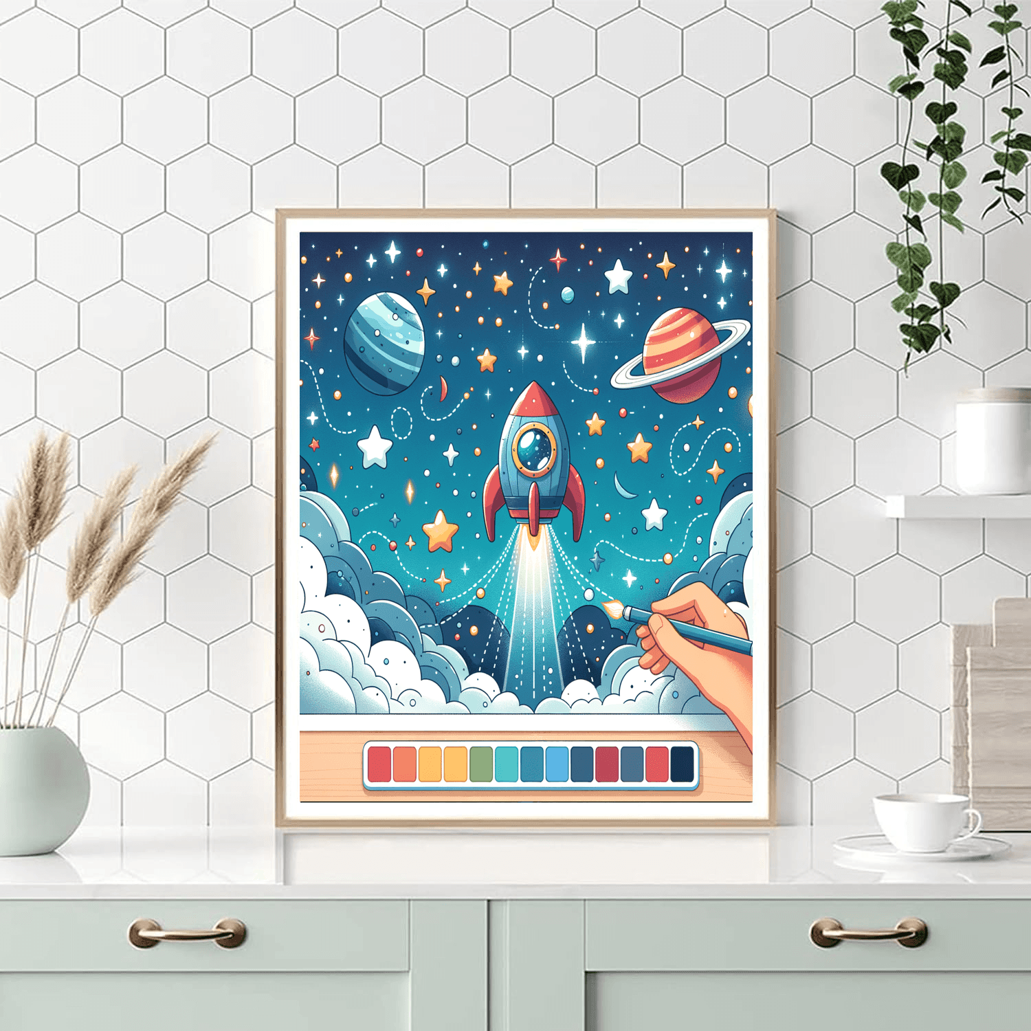 Starry Night Space Adventure Paint By Numbers Kits