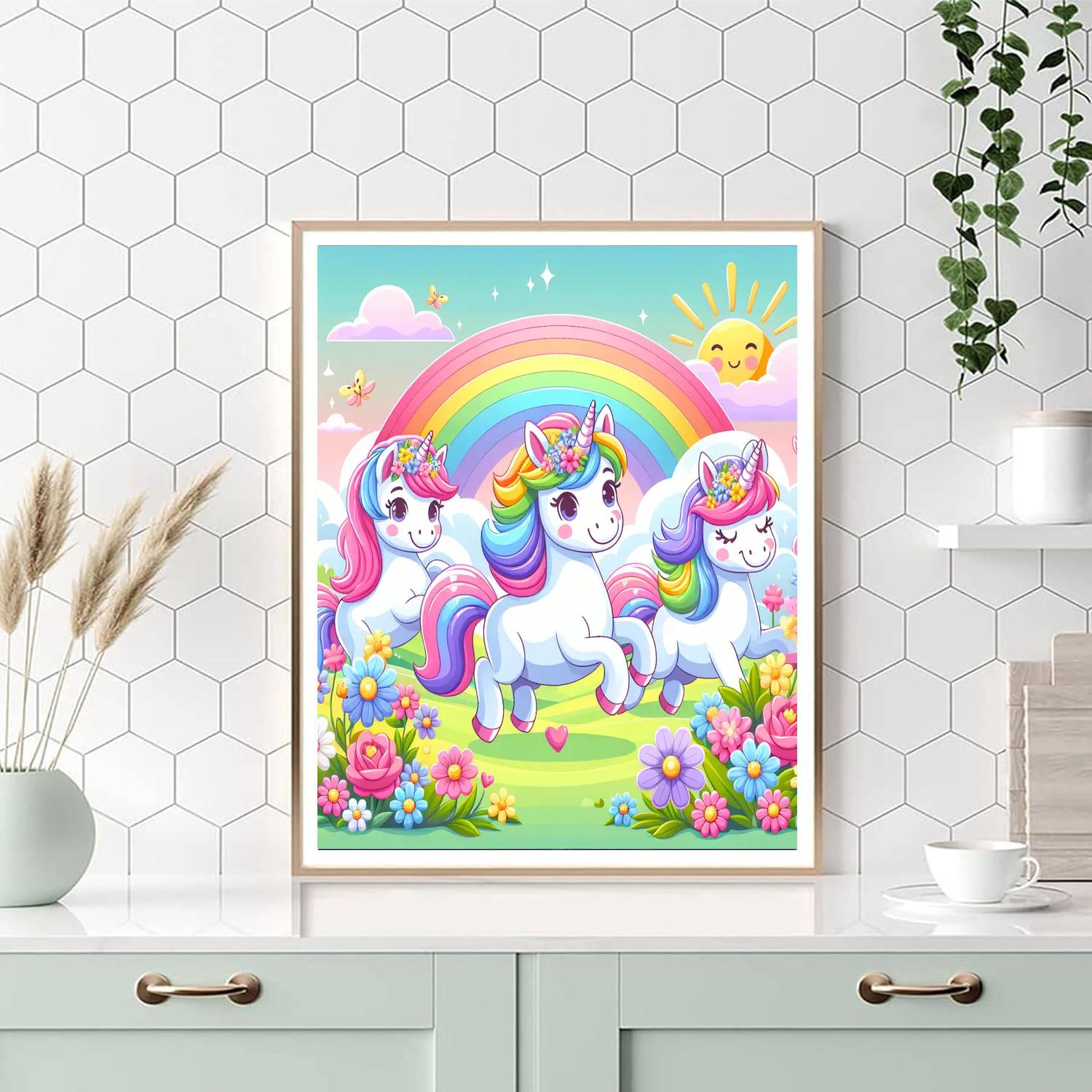 Sunshine Unicorns Numbered Painting Kits