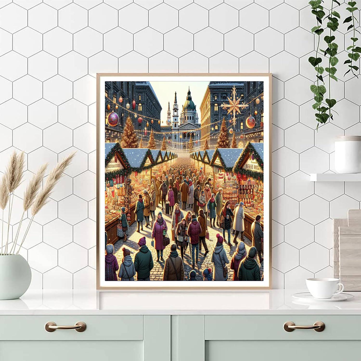 Budapest Christmas Market - Hungary Paint By Color