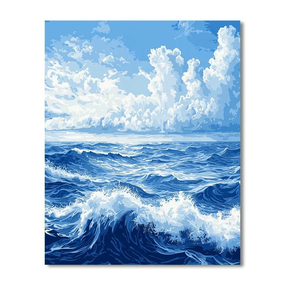 Leonardo Da Vinci Inspired Dreams Of The Sea  Paint By Numbers Art