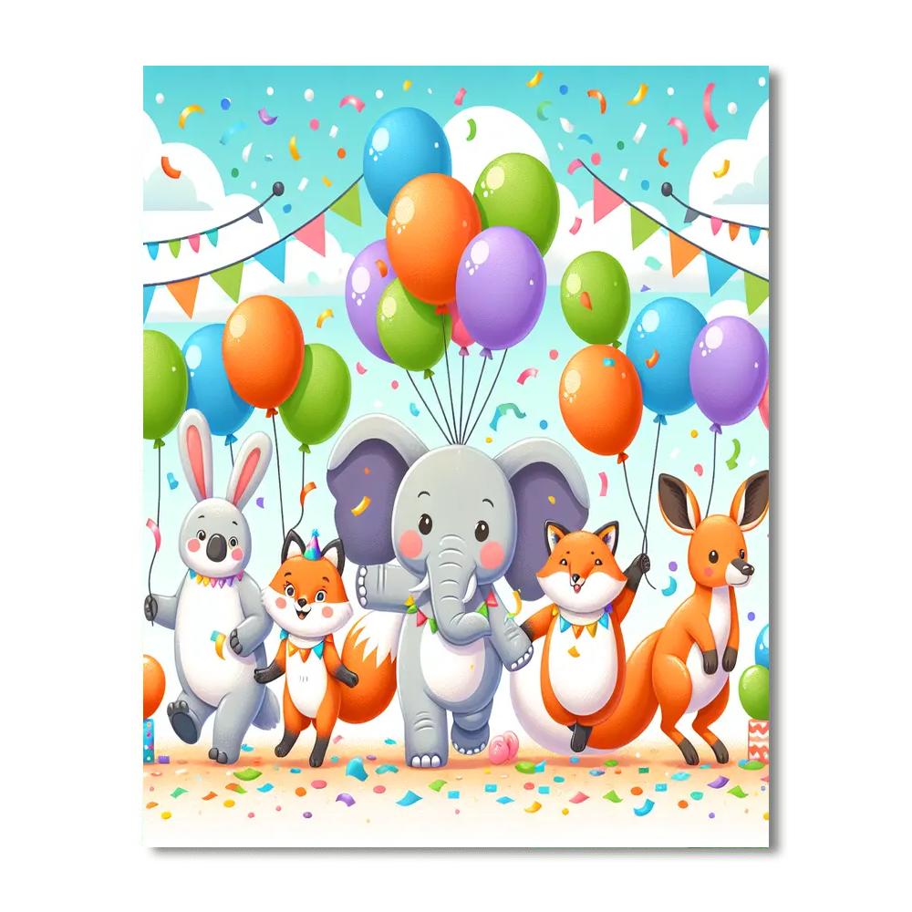 Sunny Day Parade Numbered Painting Kits