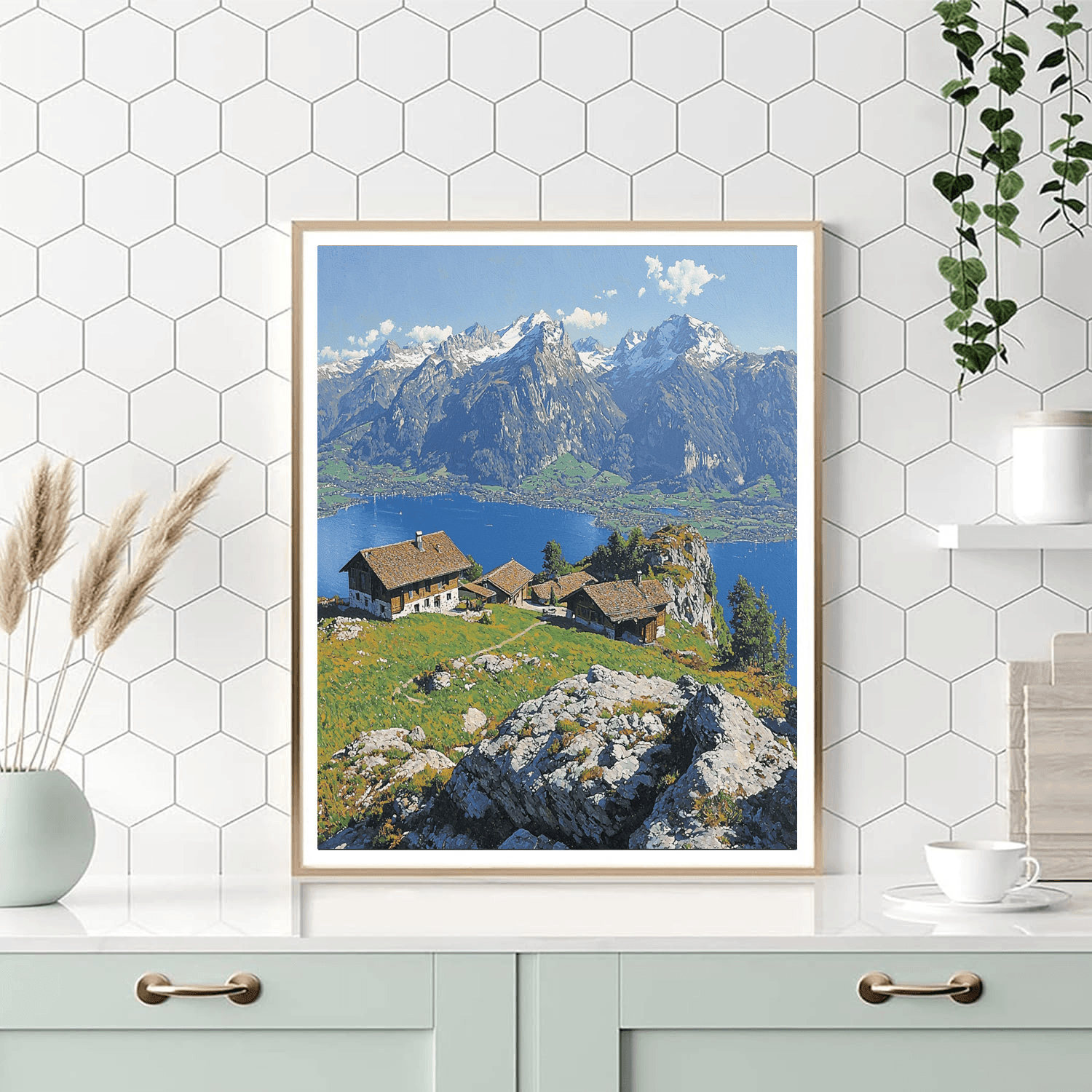 Mount Rigi - Lucerne, Switzerland Paint By Numbers Kits