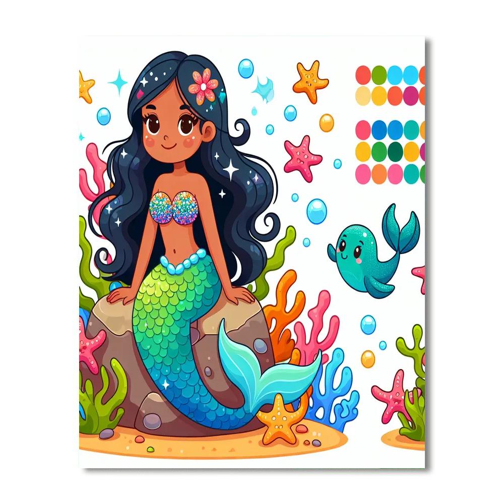 Seaside Mermaid Melody Paint By Number