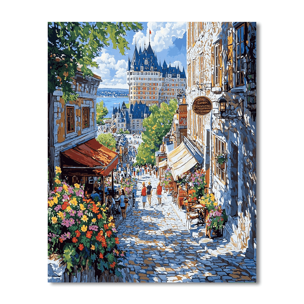 Old Quebec City Paint By Numbers