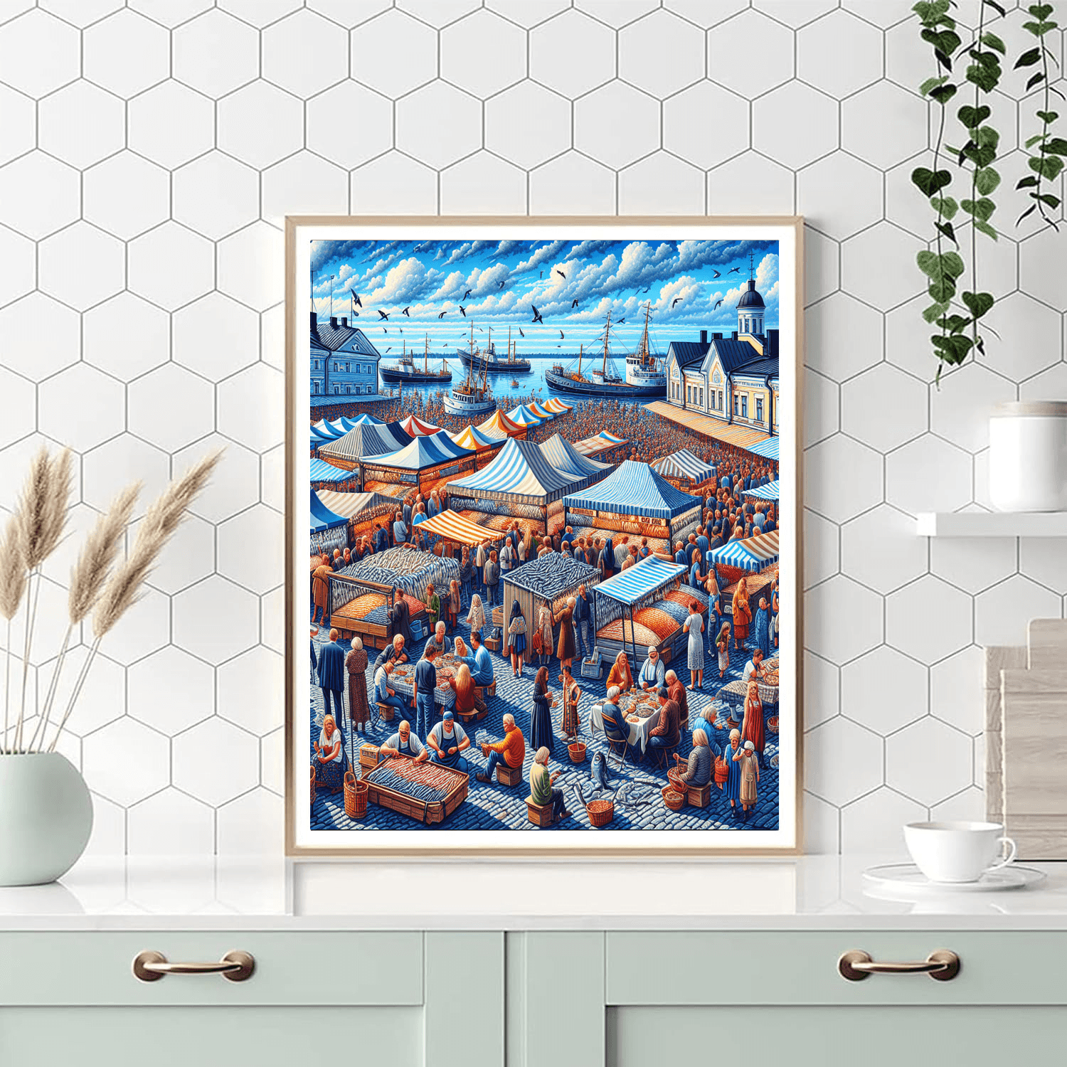 Helsinki Baltic Herring Market - Finland Numbered Painting Kits