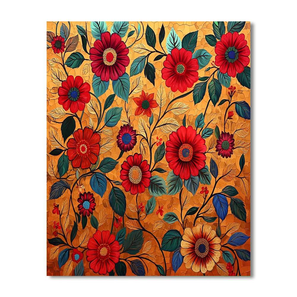 Frida Kahlo Inspired Soulful Flora Fusion  Painting Number Kit