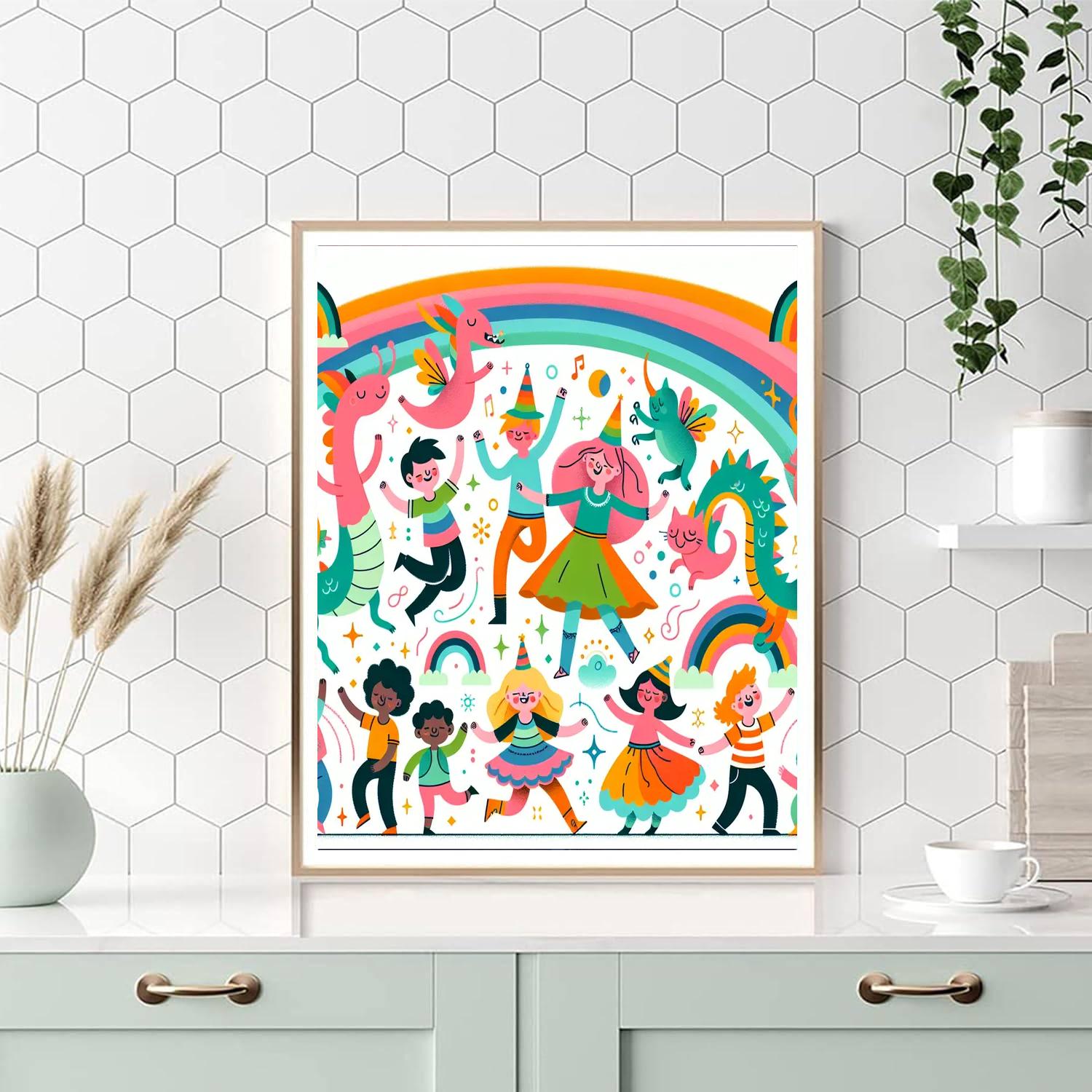 Rainbow Magic Land Paint By Color