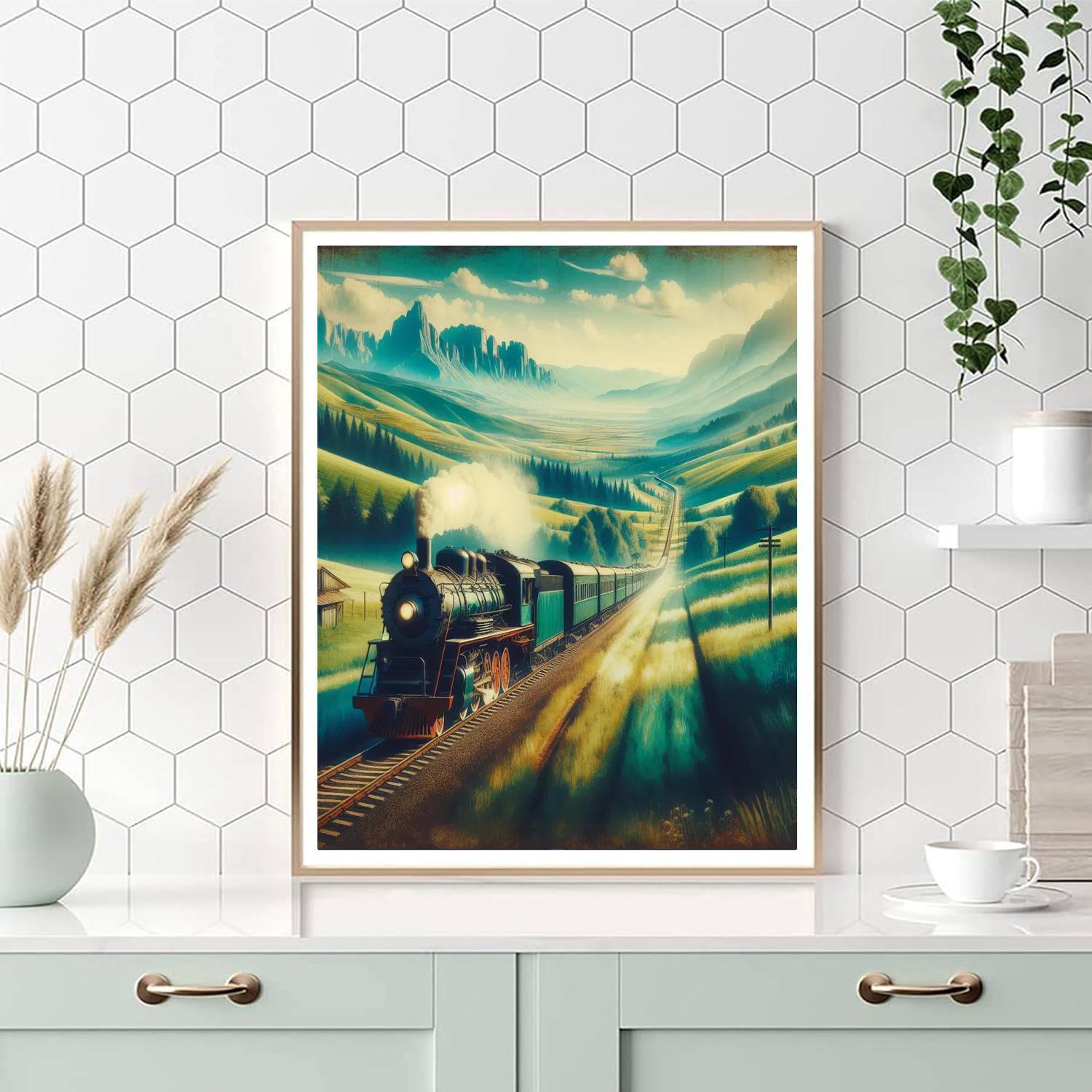 Timeless Railway Adventure Paint By Color
