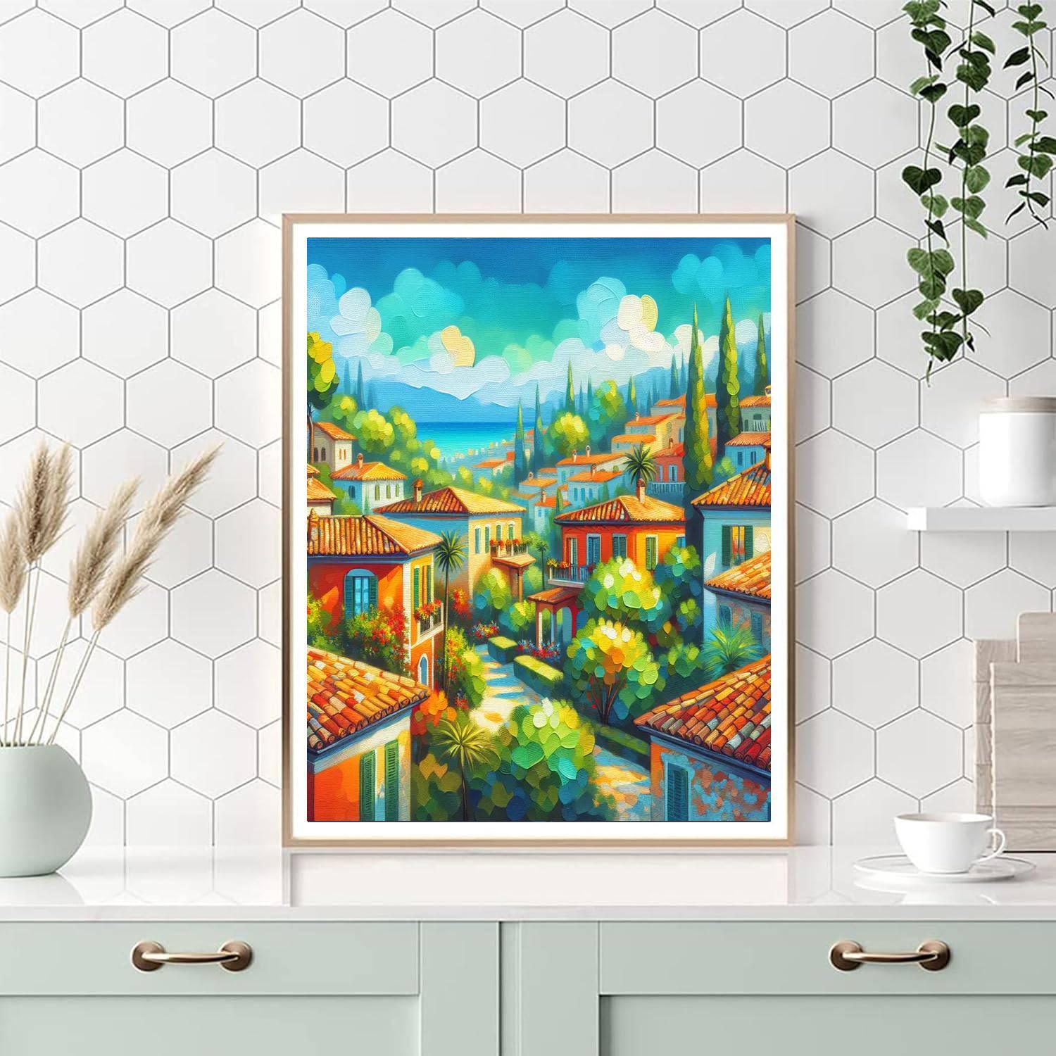 Mediterranean Villa Bliss DIY Paint By Numbers