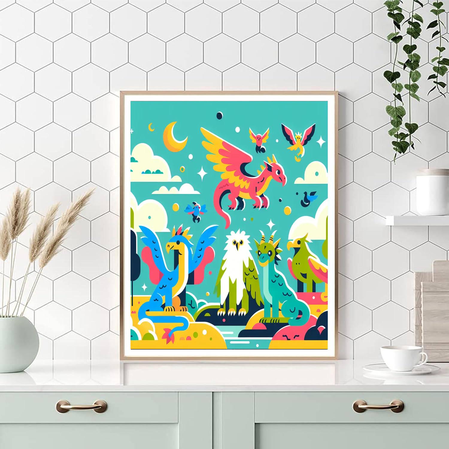 Mystic Creature Encounter Paint By Numbers