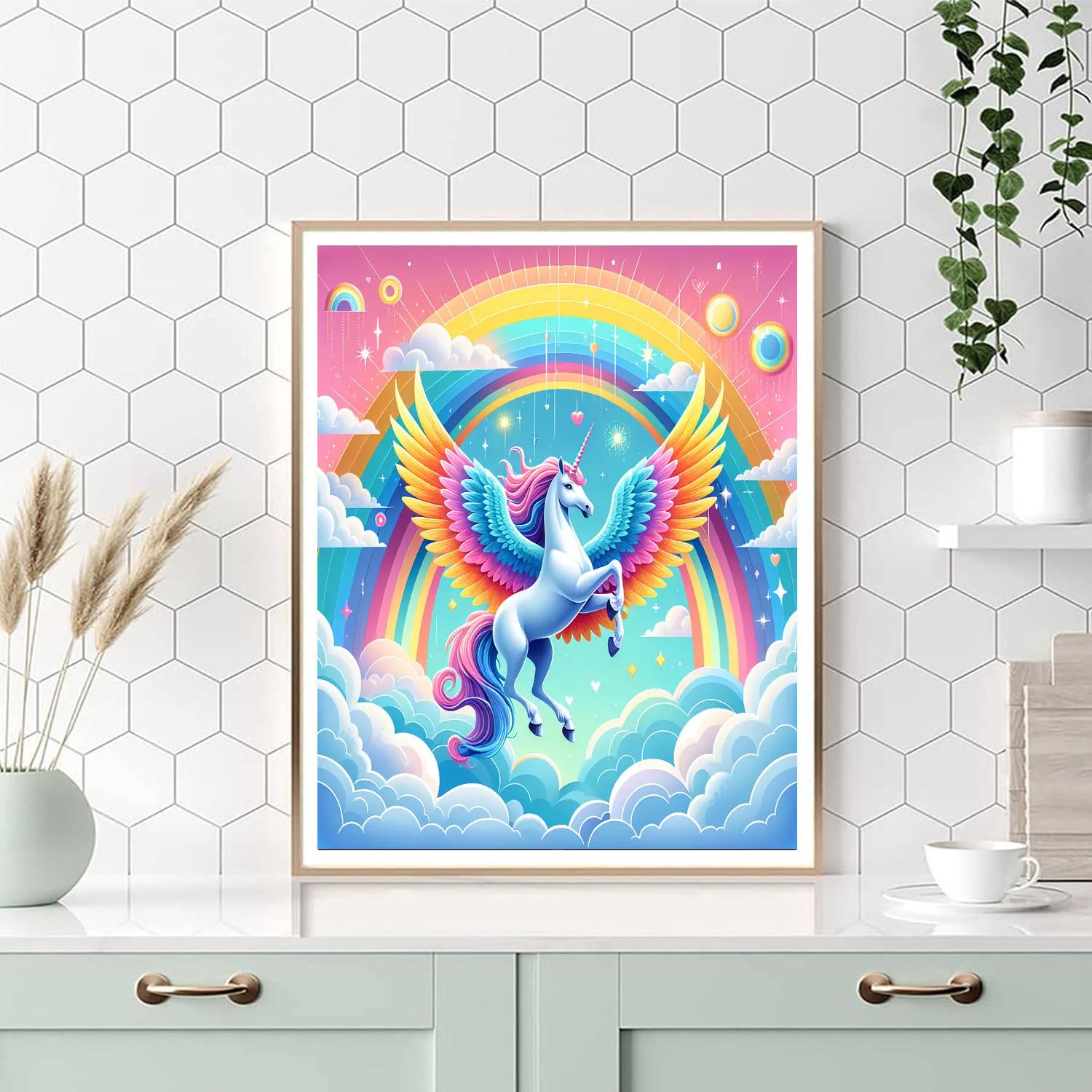 Flying Fantasy Pegasus Paint By Numbers
