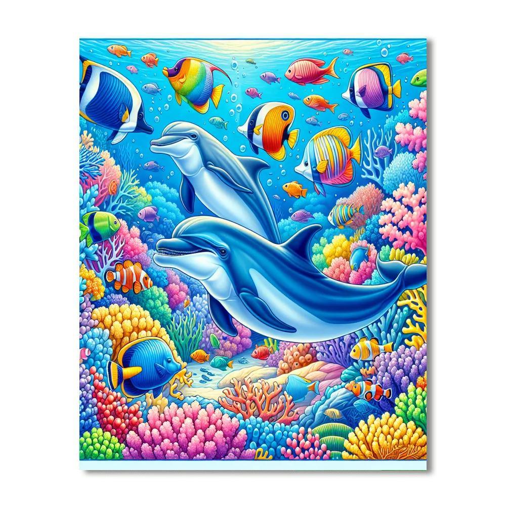 Dreamy Underwater Kingdom Painting By Numbers Kit