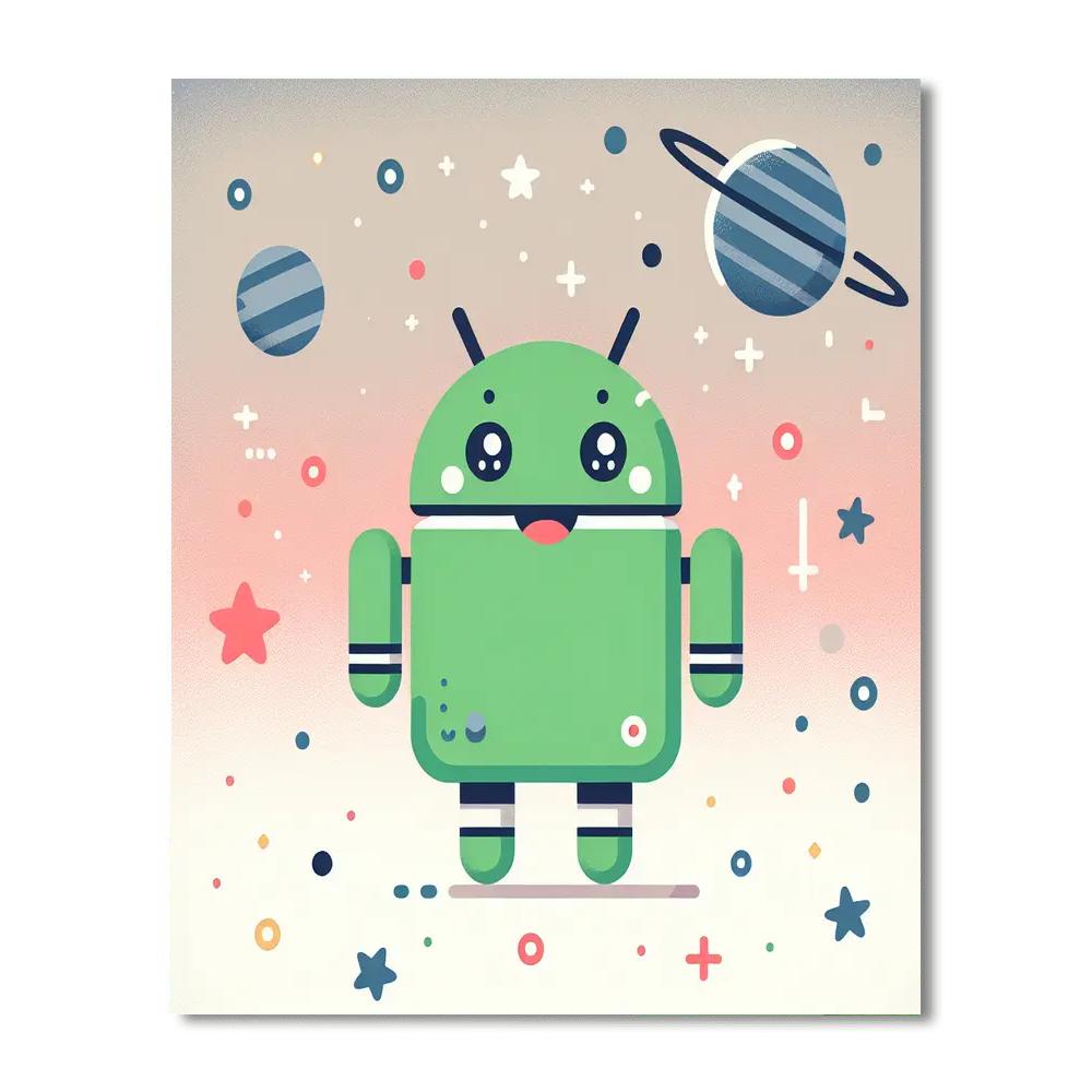 Explorer Robot's Galaxy Paint By Color