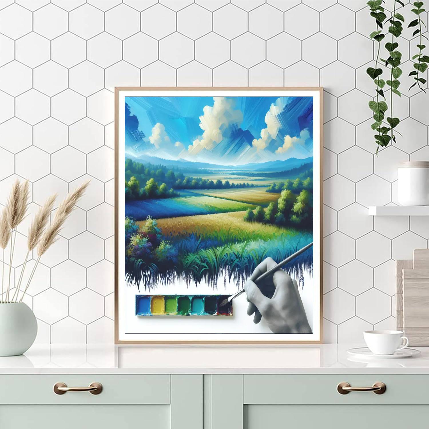 Sapphire Sky Escape Paint By Number