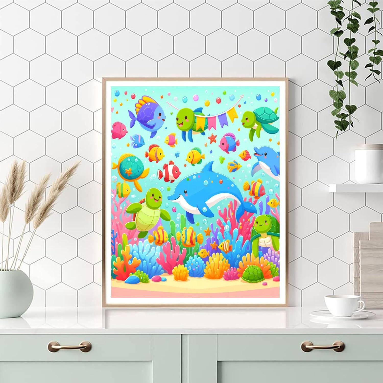 Charming Underwater Fiesta Numbered Painting Kits
