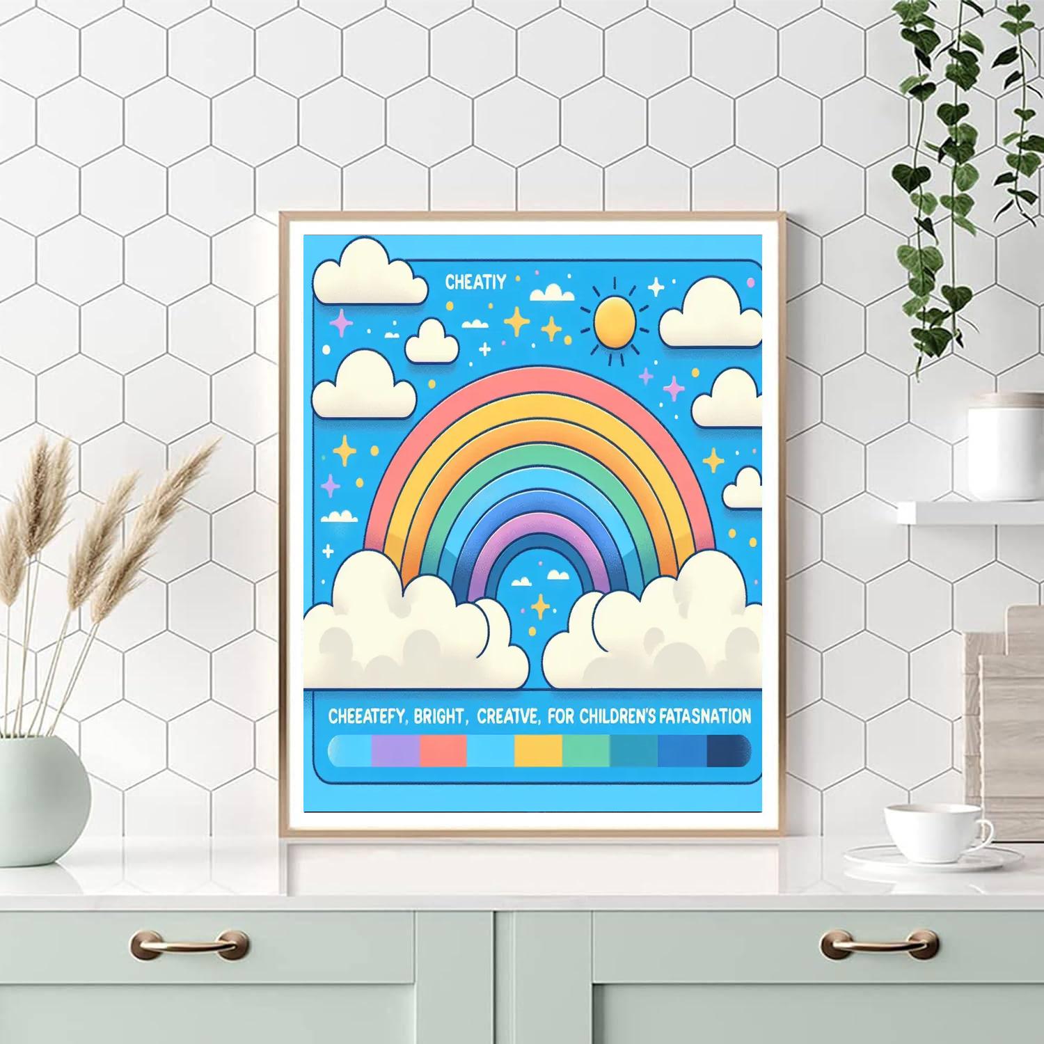 Rainbow Sky Wonderland Paint By Color