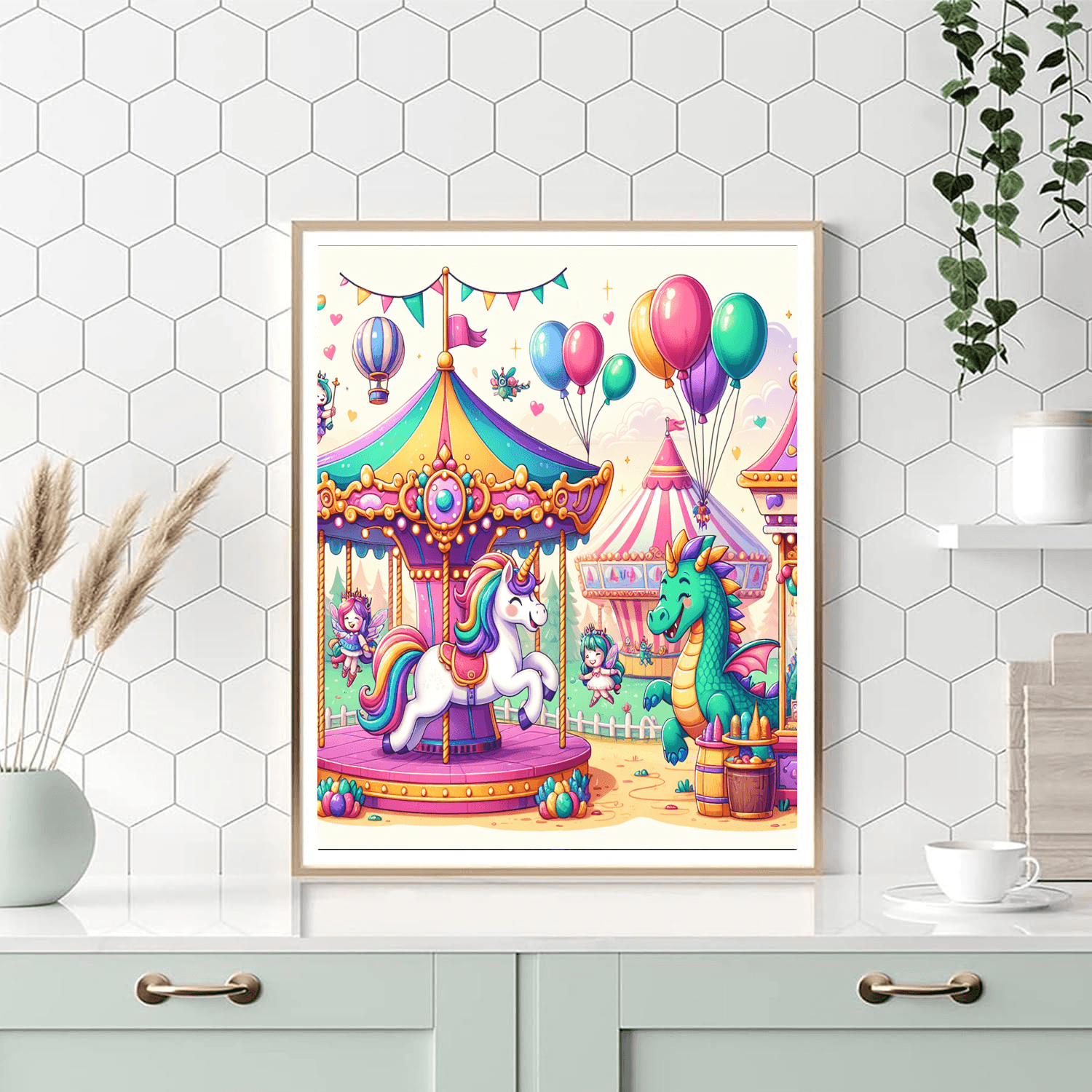 Fantasy Creature Carnival Number Painting