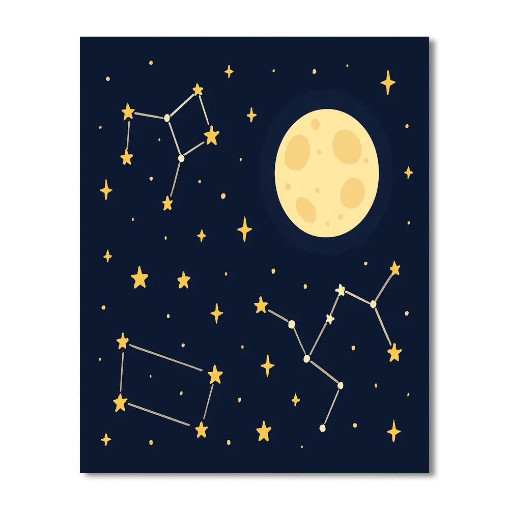 Mystery Of The Night Sky DIY Paint By Numbers