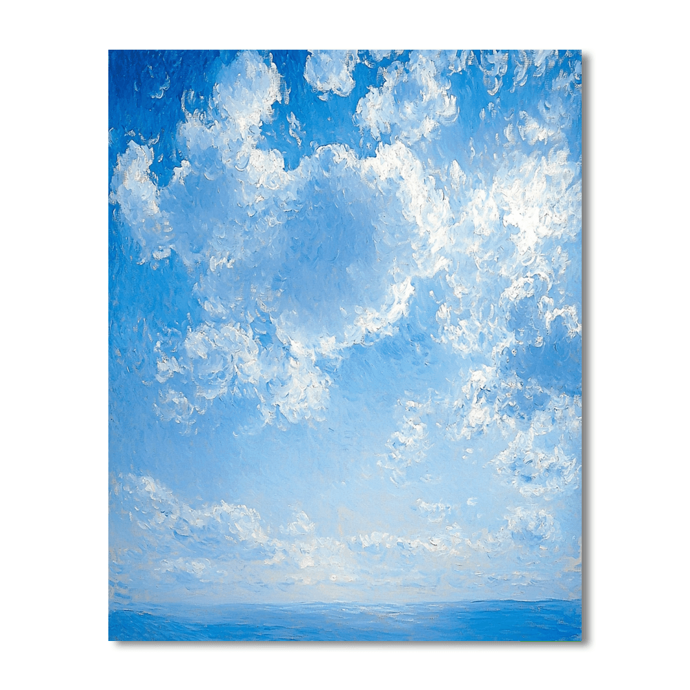 Claude Monet Inspired Serene Skies  Paint By Numbers Art