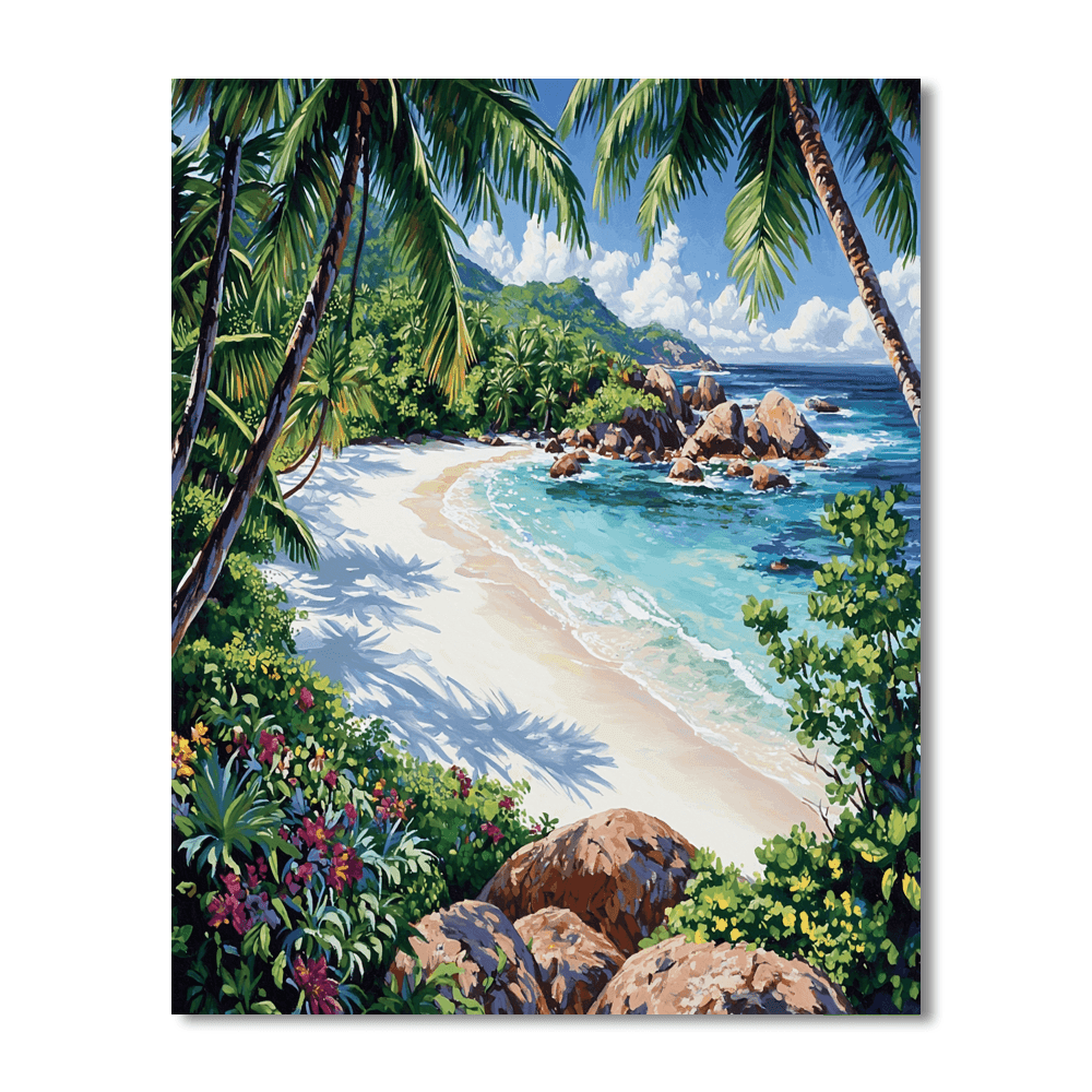 The Seychelles Beaches Paint By Numbers Kits