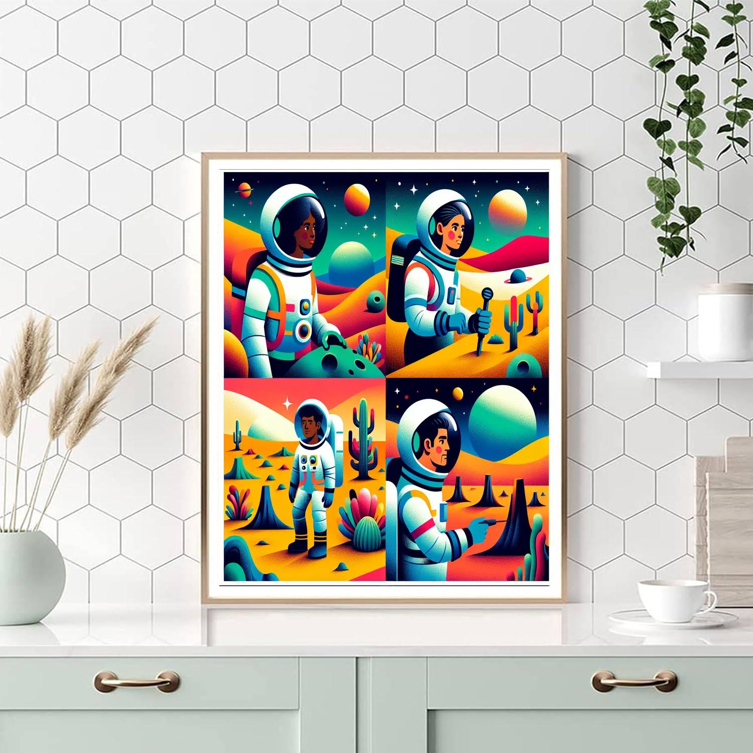 Cosmic Planetary Expedition Paint By Numbers