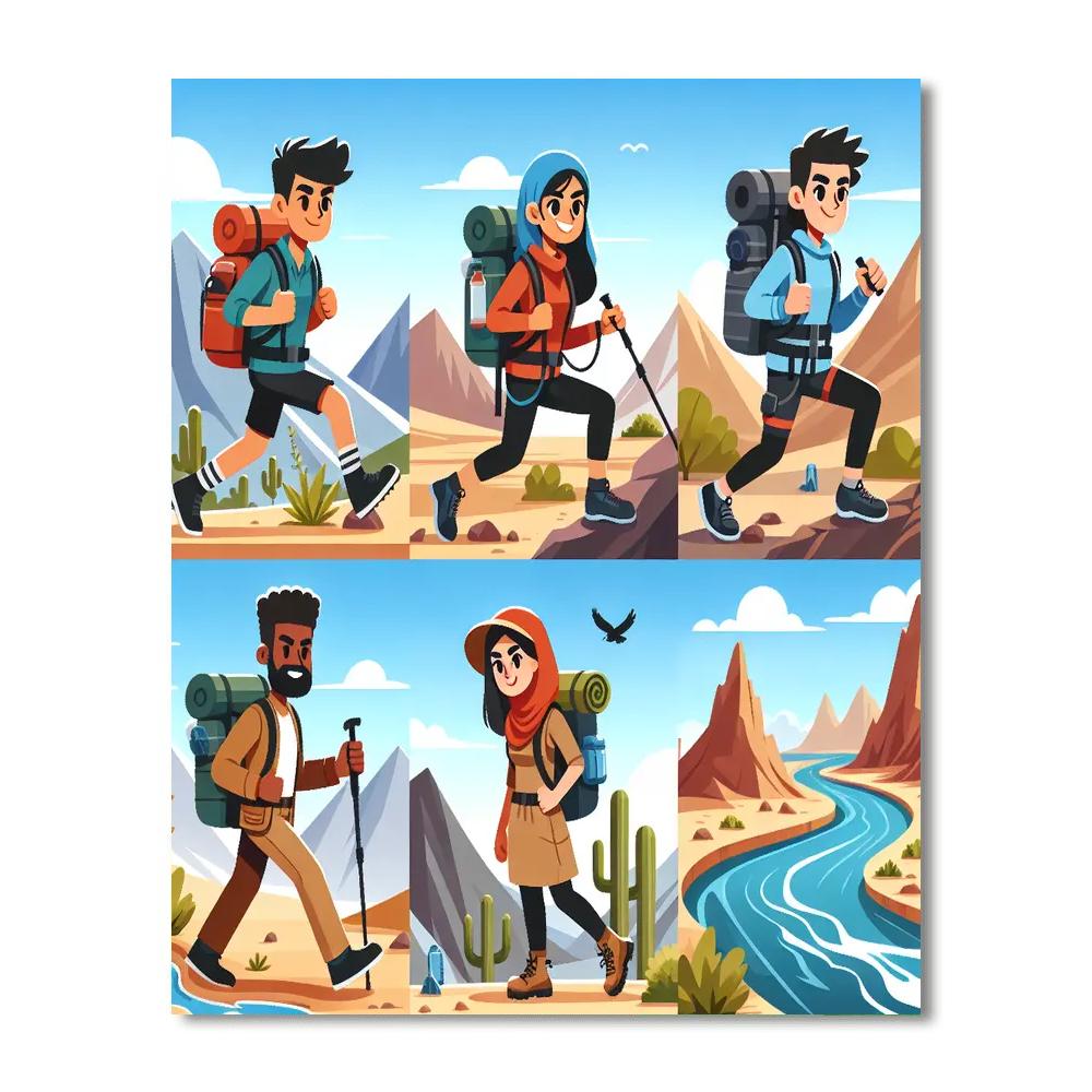 Wild Wanderlust Painting Number Kit